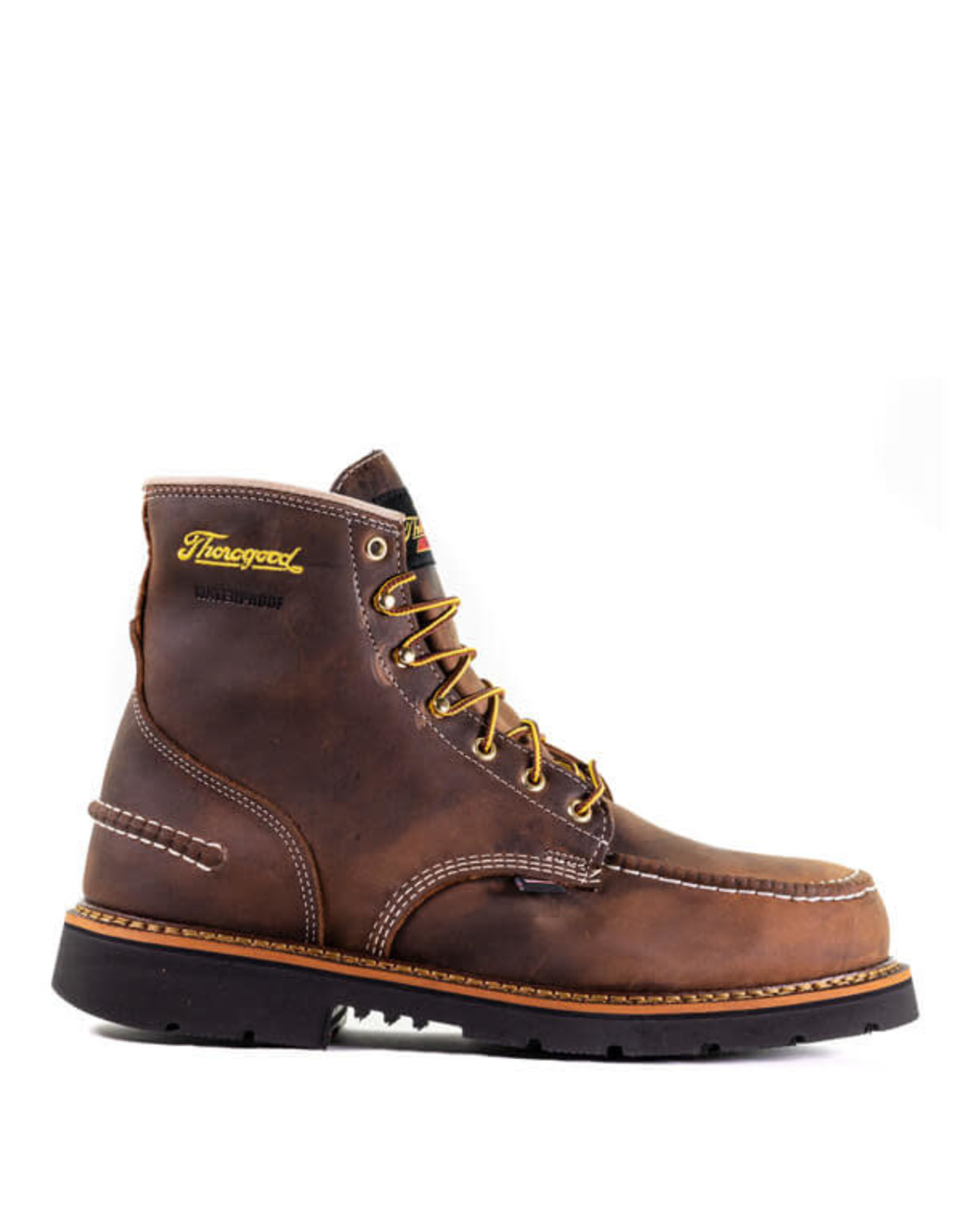 Thorogood Men's 6” 1957 Series Crazyhorse Waterproof Moc Toe  804-3696 Steel Toe Work Boots