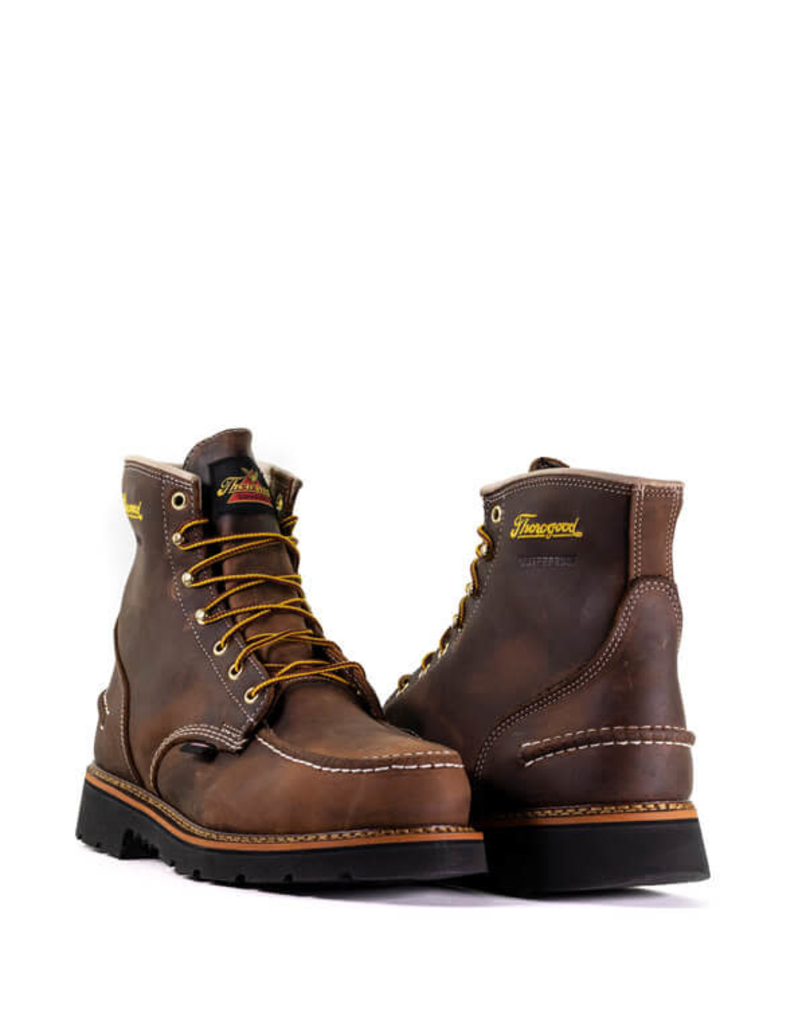 Thorogood Men's 6” 1957 Series Crazyhorse Waterproof Moc Toe  804-3696 Steel Toe Work Boots