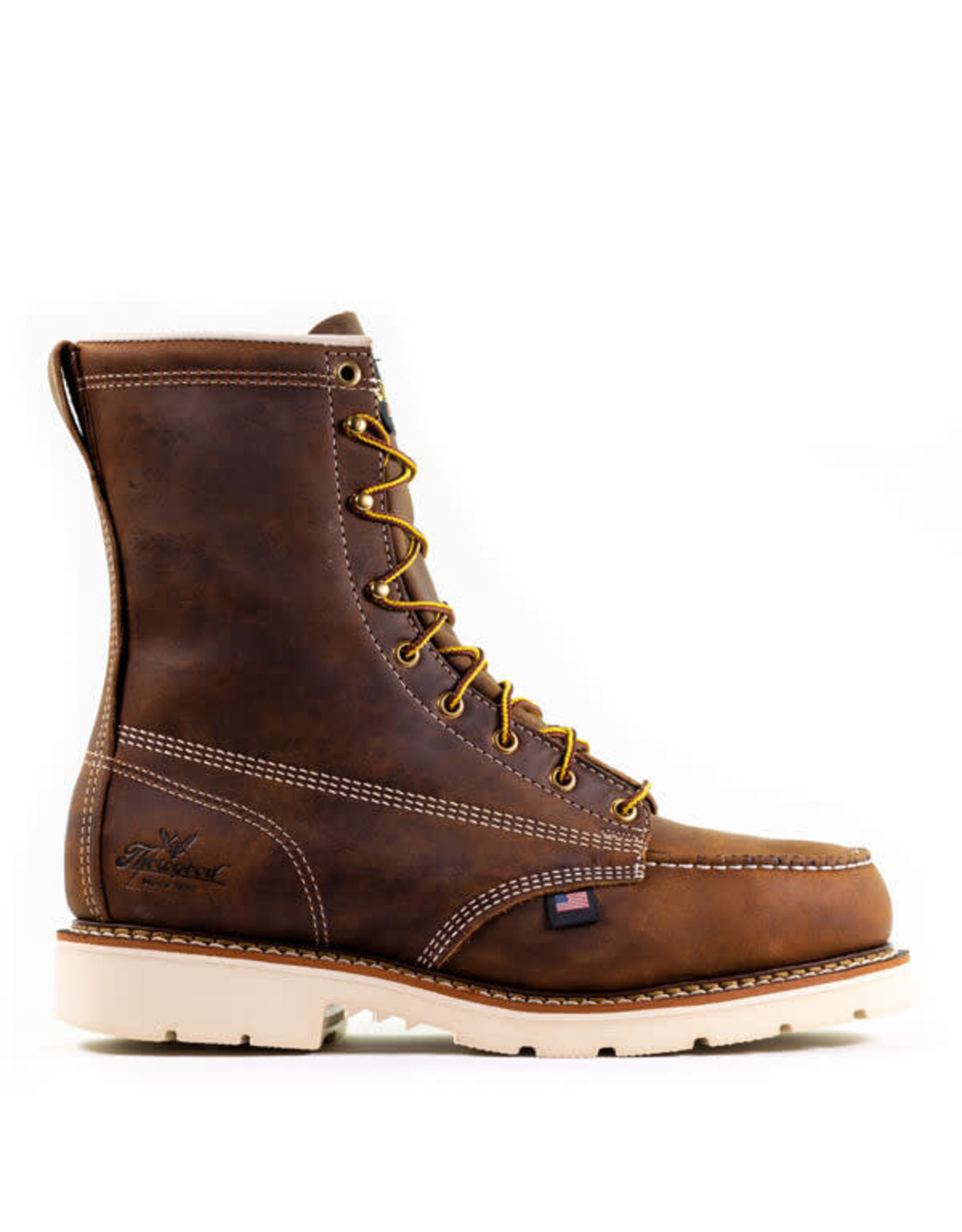 Thorogood Men's American Heritage Crazyhorse 8” Moc Safety Toe  804-4378 Steel Toe Work Boots