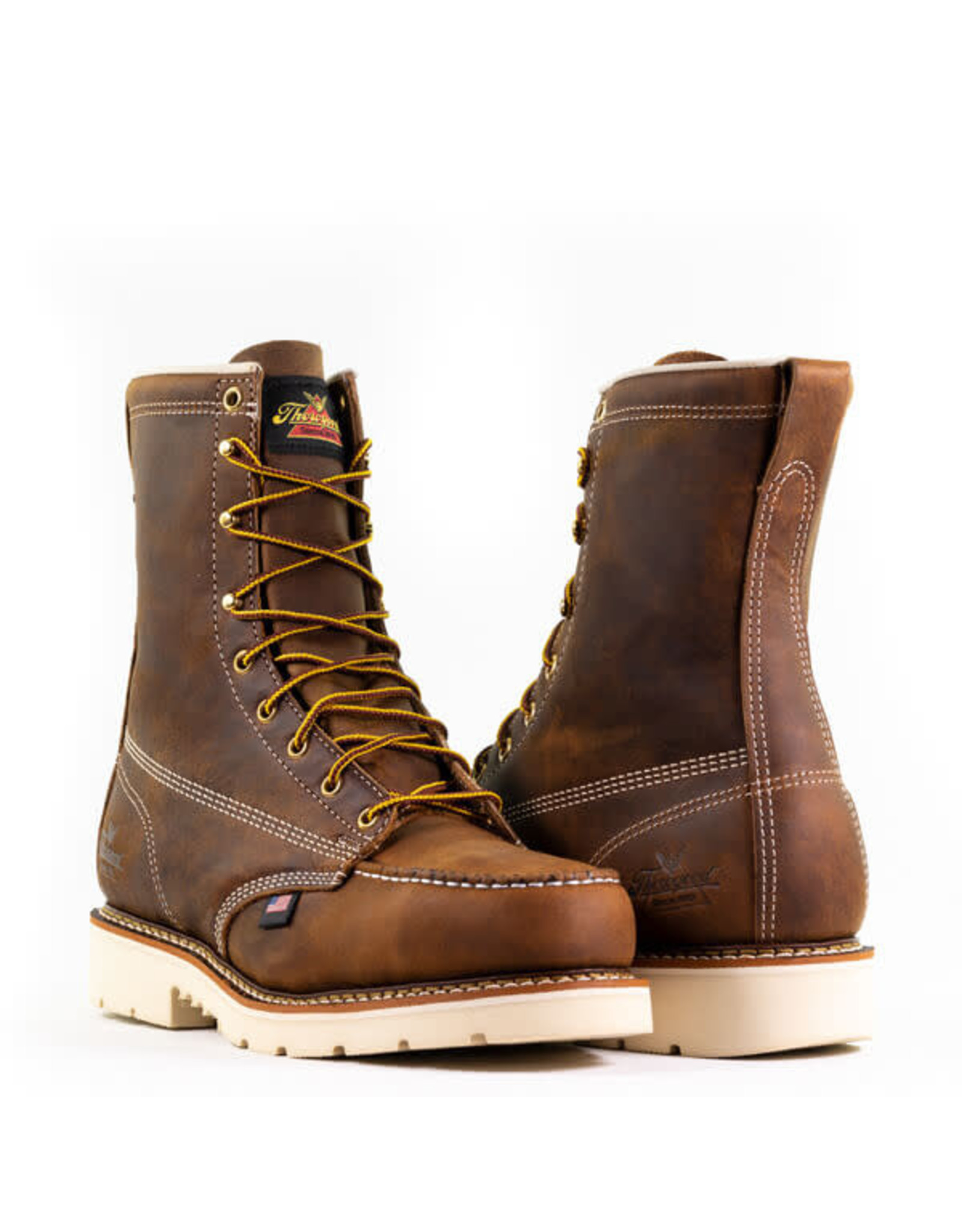 Thorogood Men's American Heritage Crazyhorse 8” Moc Safety Toe  804-4378 Steel Toe Work Boots