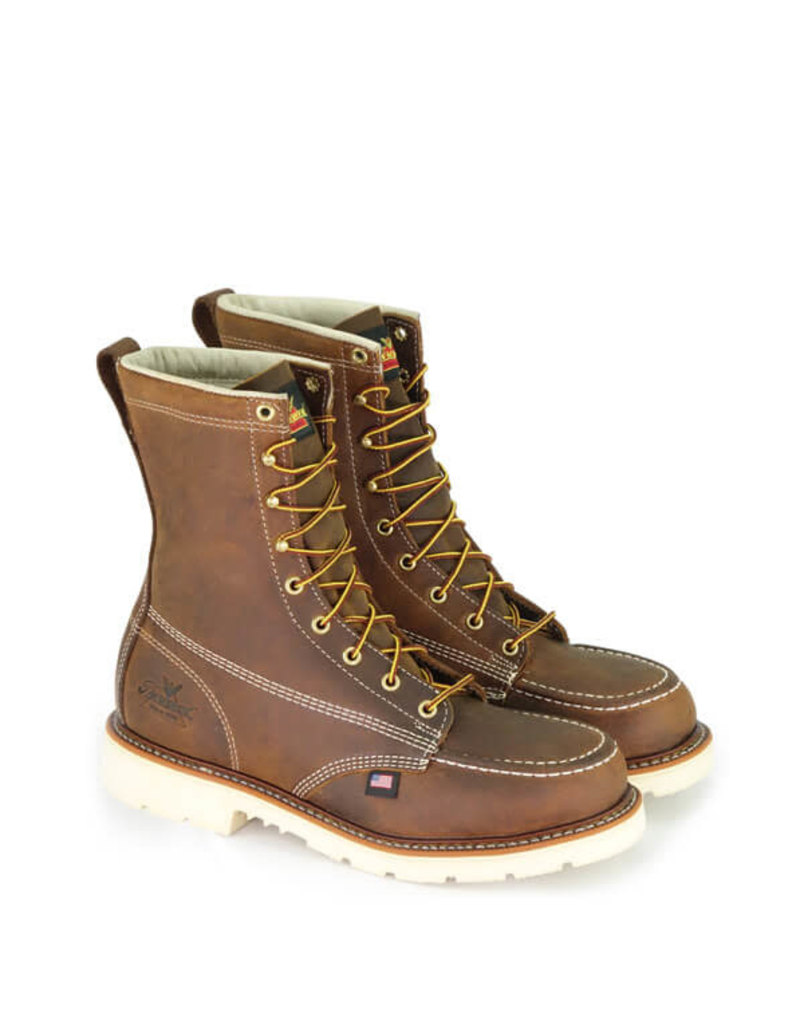 Thorogood Men's American Heritage Crazyhorse 8” Moc Safety Toe  804-4378 Steel Toe Work Boots