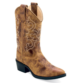 Old West Old West Kids Distressed Calf Leather 8175 Western Boots