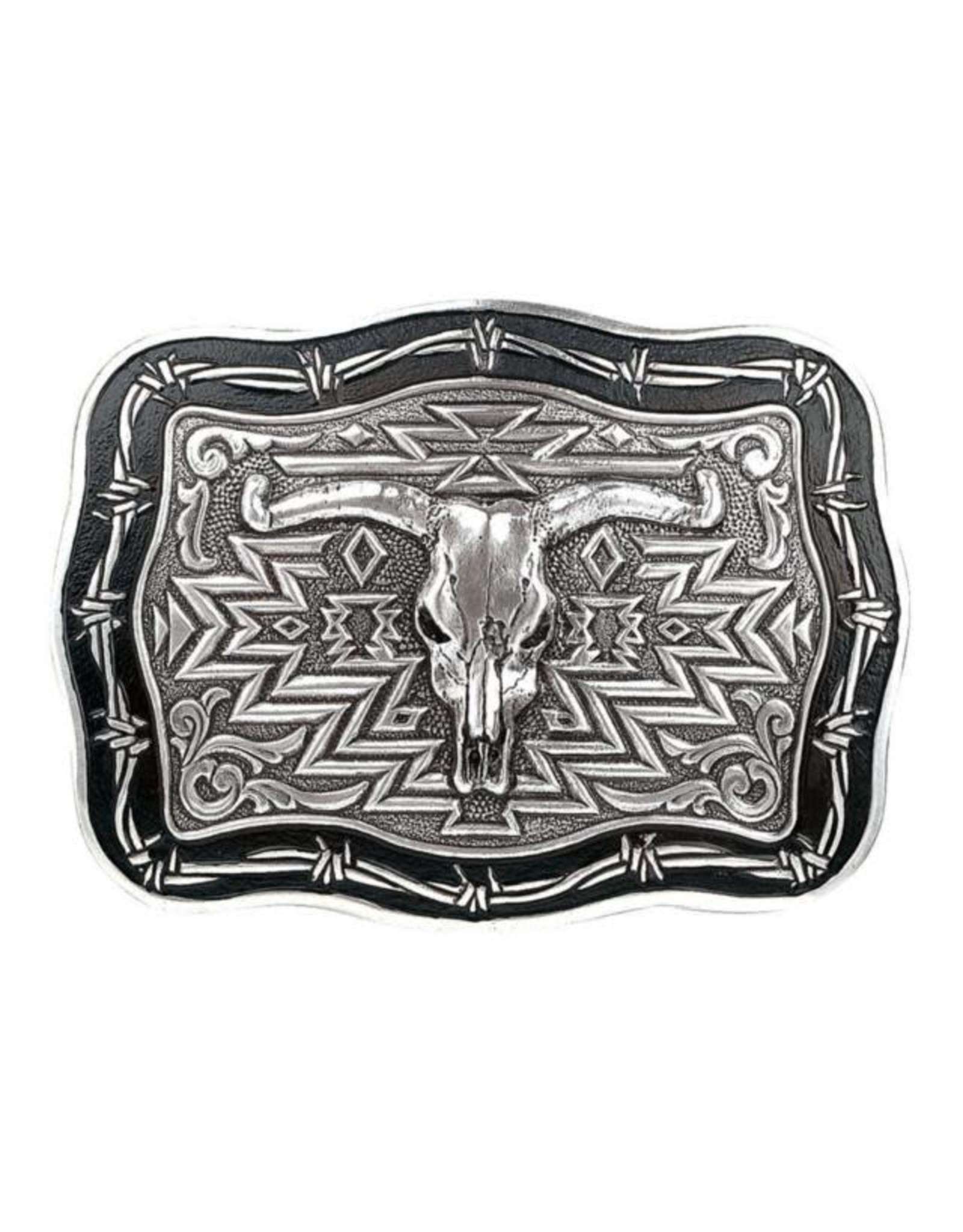 Crumrine Crumrine Longhorn Barbwire Belt Buckle 38026