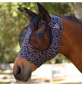 Pro Choice Professional's Choice Comfort Fly Mask  CFM200-PC Gold Running Horse Horse size