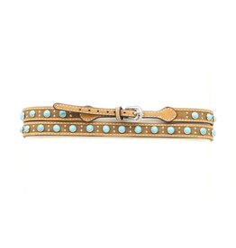 Twister Twister Leather/Turquoise Hatband 0273044