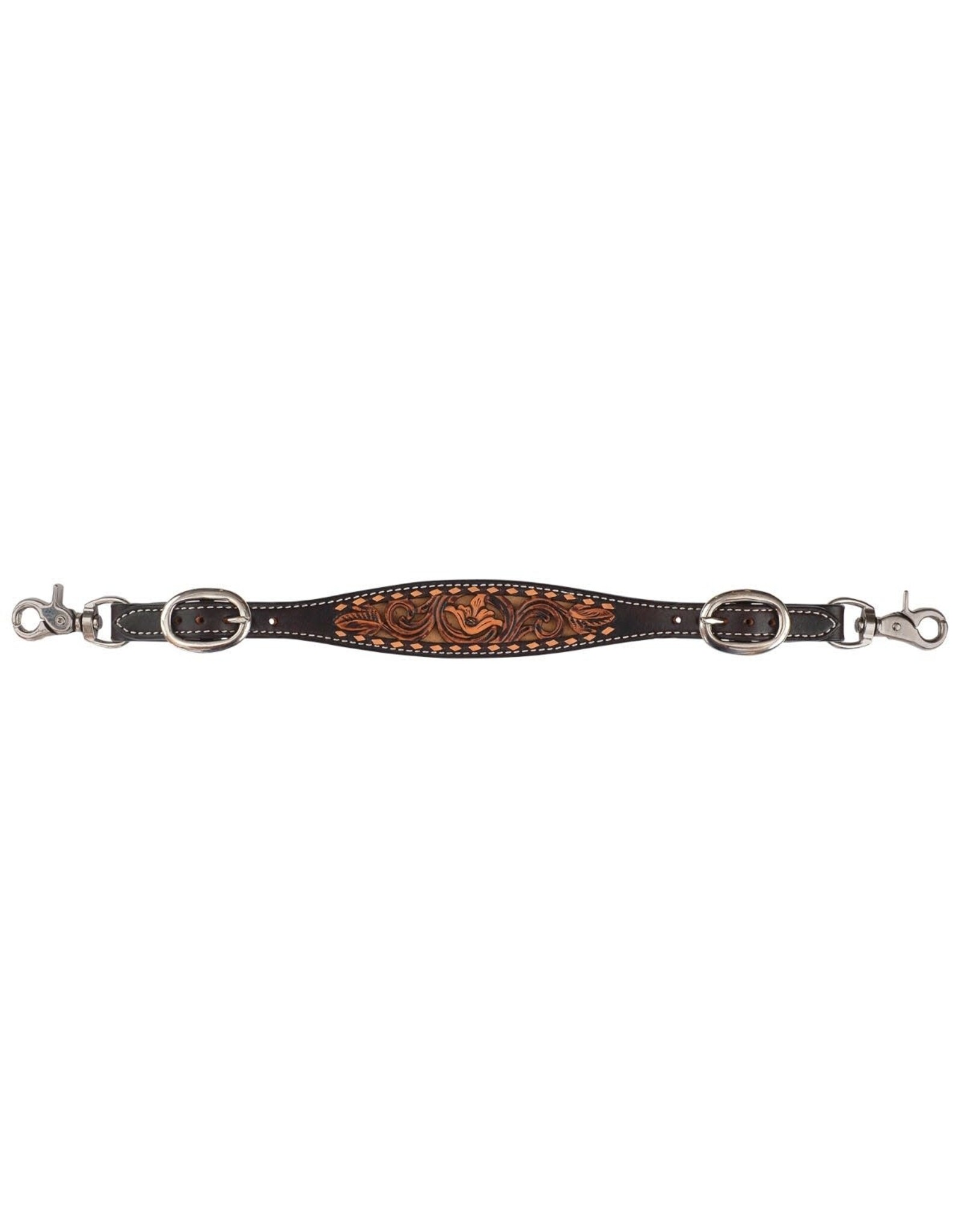 Circle Y Dusty Floral Inlay Wither Strap 1019-45-SV