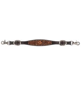 Circle Y Circle Y Dusty Floral Inlay Wither Strap 1019-45-SV