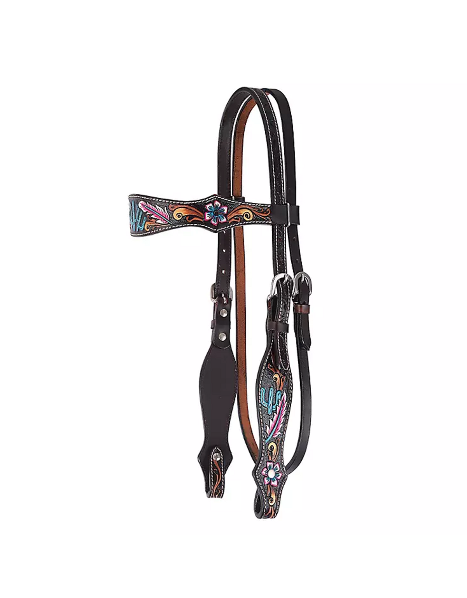 Circle Y  Desert Feather Browband Headstall 1015-12-SC