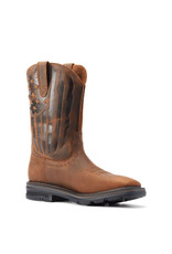 Ariat Men's Sierra Shock Shield Patriot Brown 10044505 Soft Toe Work Boots