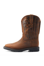 Ariat Men's Sierra Shock Shield Patriot Brown 10044505 Soft Toe Work Boots