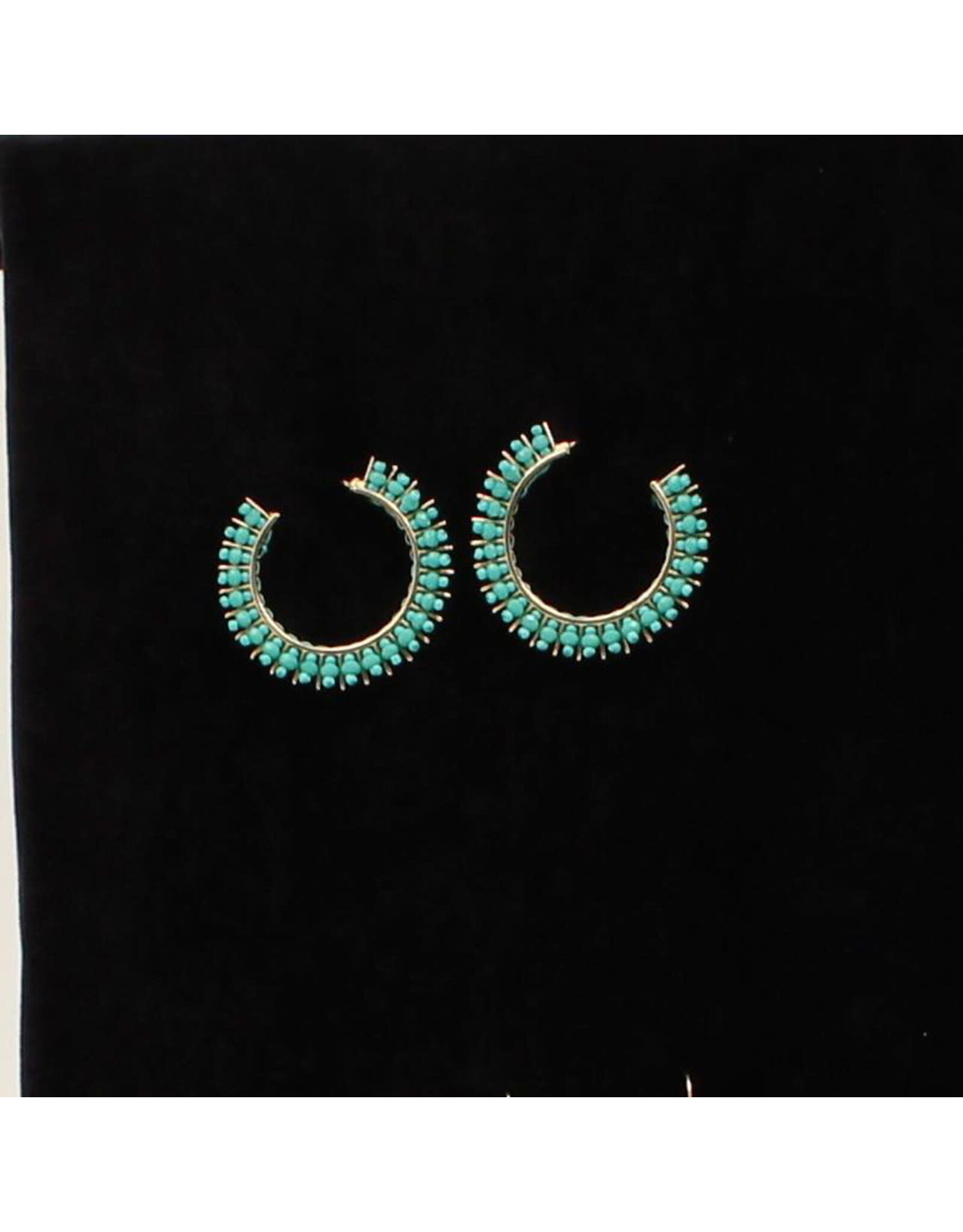Silver Strike Turquoise Spike Earrings D460013233