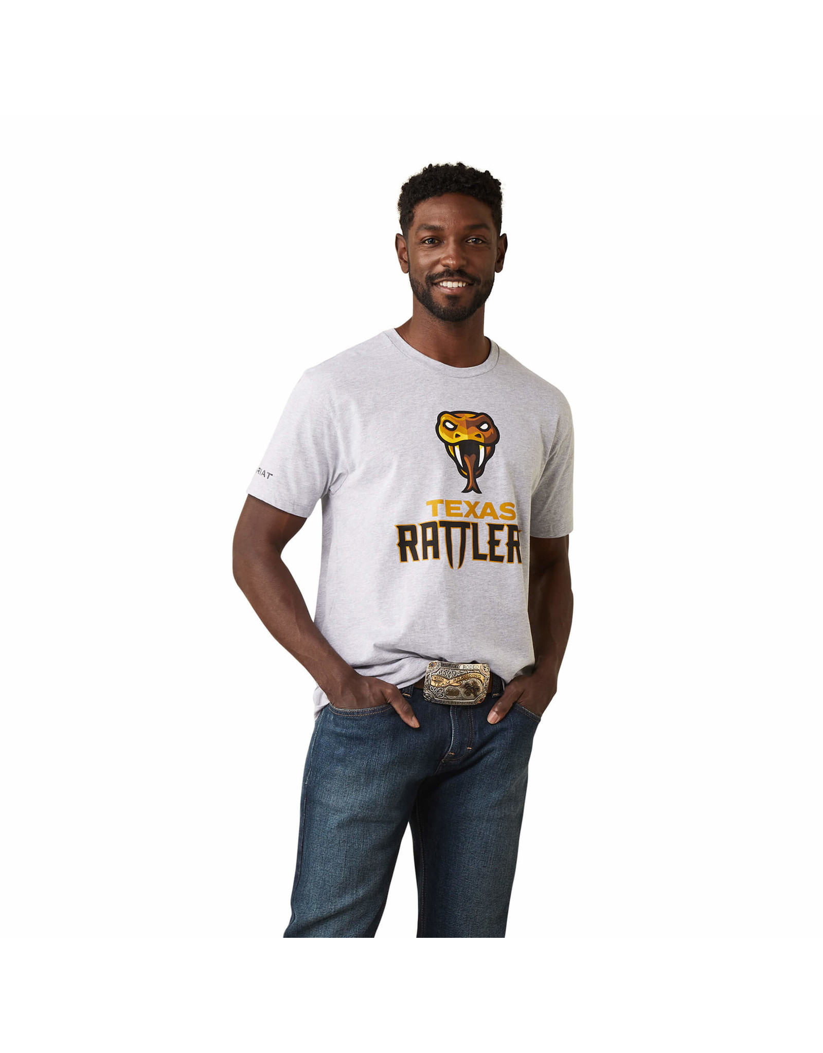 Ariat Ariat Men's Texas Rattlers 10043295 Heather Grey T-Shirt