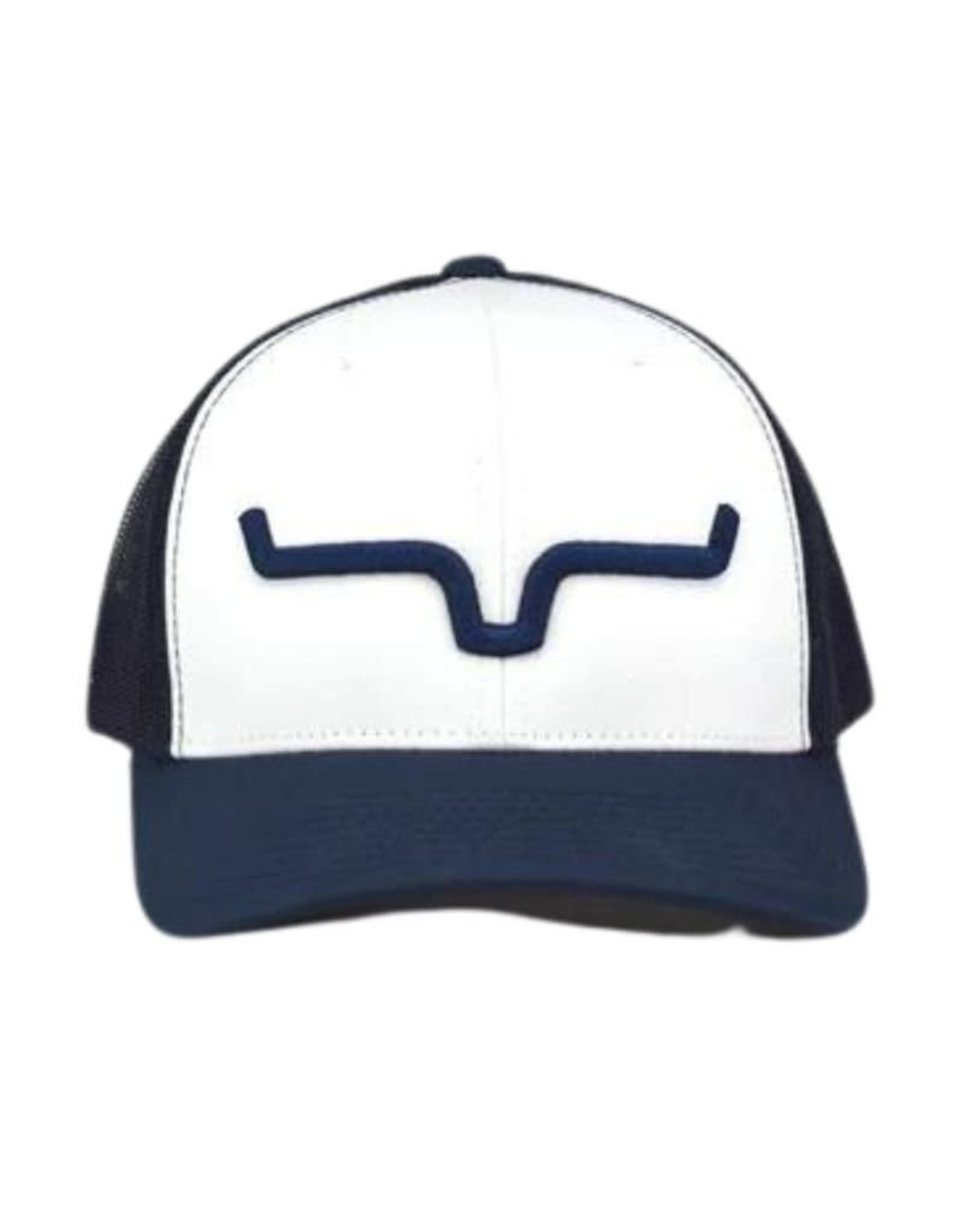 Kimes Ranch Kimes Ranch Weekly Trucker White/Navy Brim Cap