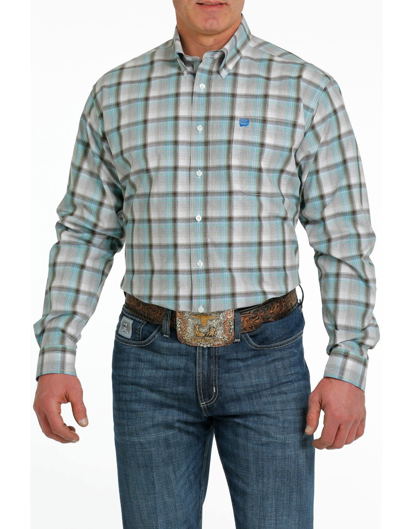 Cinch Mens Multi Print Classic Fit MTW1105543 Long Sleeve Western Shirt