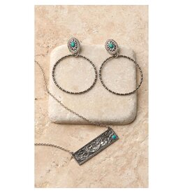 Silver Strike Silver Strike Turquoise Bar Necklace Set D450021236