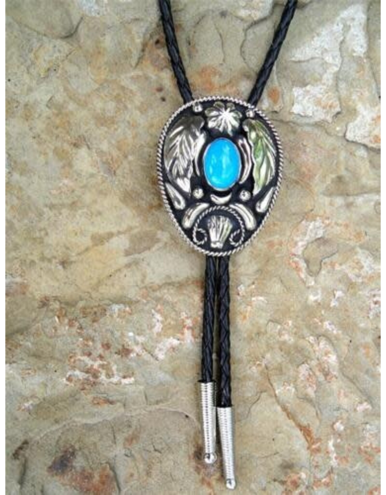 Double S Double S Turquoise Leaf 22110 Bolo
