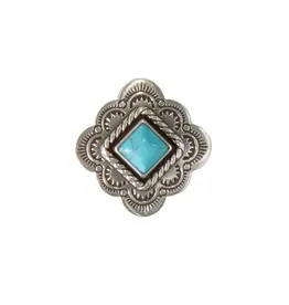 Double S Double S Turquoise Diamond Scarf Slide 28089