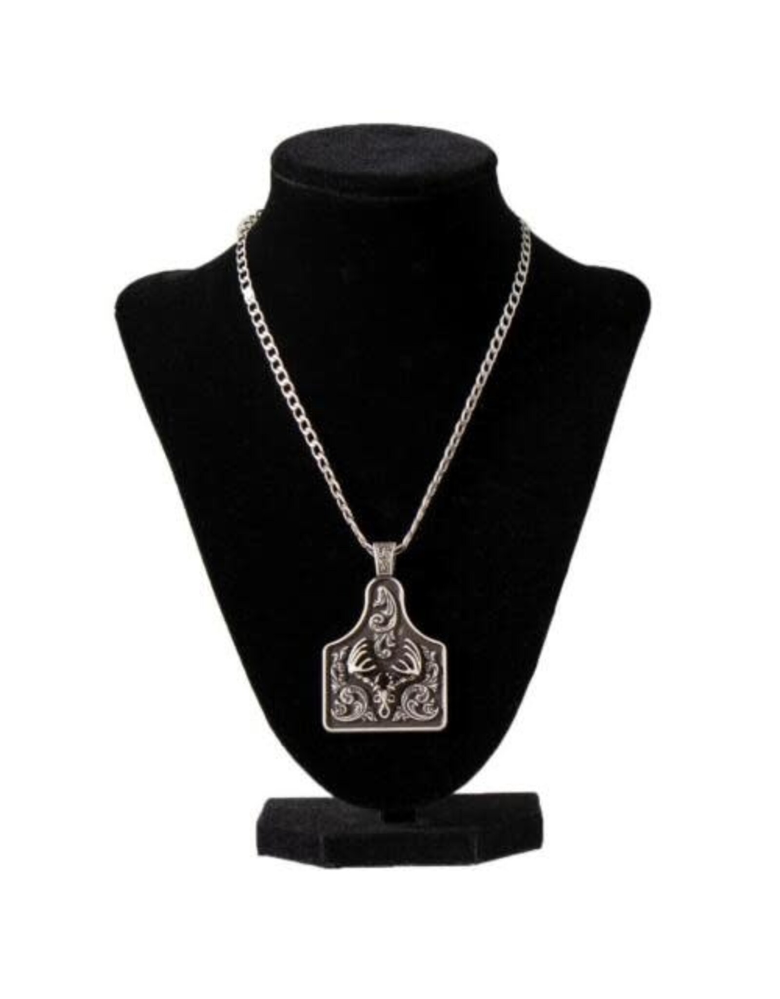 Twister Twister Men's Deerhead Cow Tag Necklace 32165