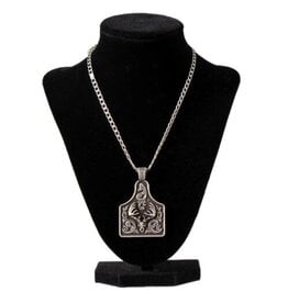 Twister Twister Men's Deerhead Cow Tag Necklace 32165