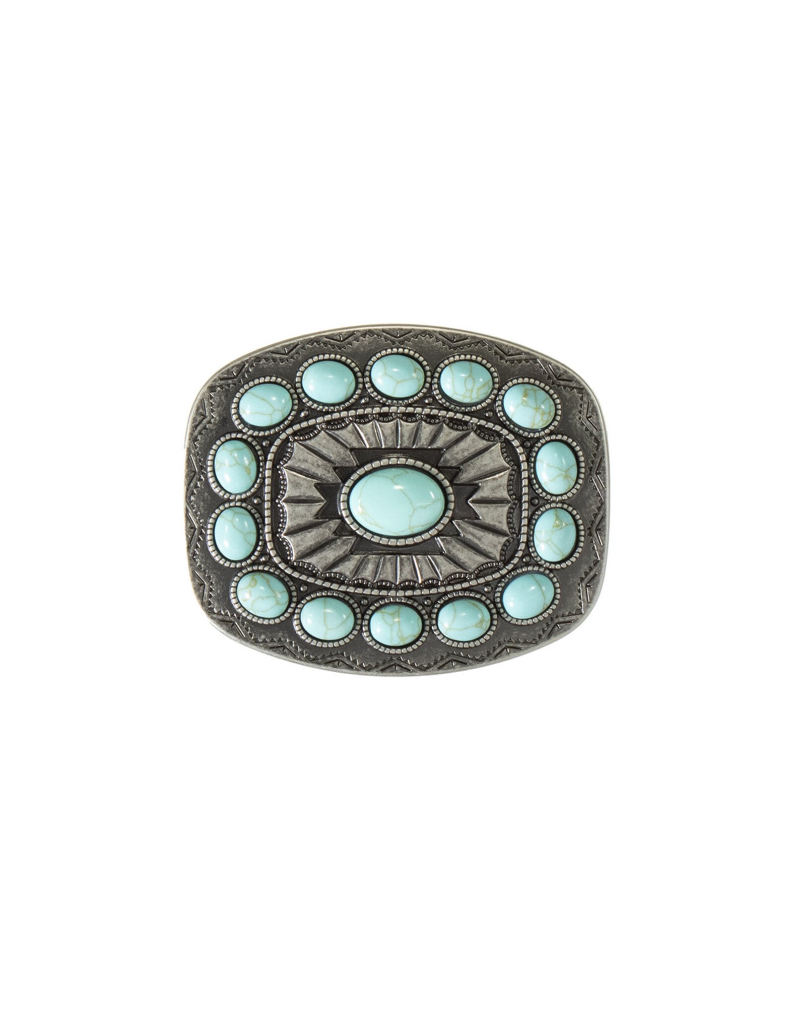 Blazin Roxx Blazin Roxx Turquoise Stone Buckle 37903