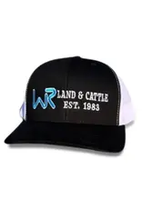 Whiskey Bent Hat Co. Whiskey Bent Hat Co. WR Land & Cattle Black/Teal Trucker Cap
