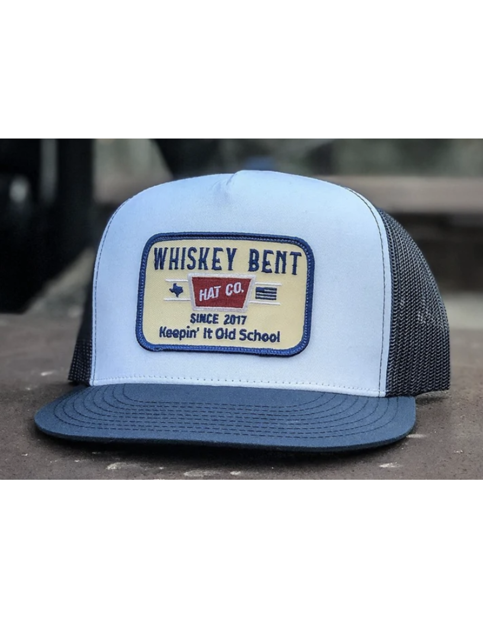 Whiskey Bent Hat Co. Whiskey Bent Hat Co. The Brewski Navy/White Trucker Cap