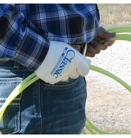 Classic Equine Classic Equine Roping Gloves Sz Med. Blue Trim CGLOVE08M