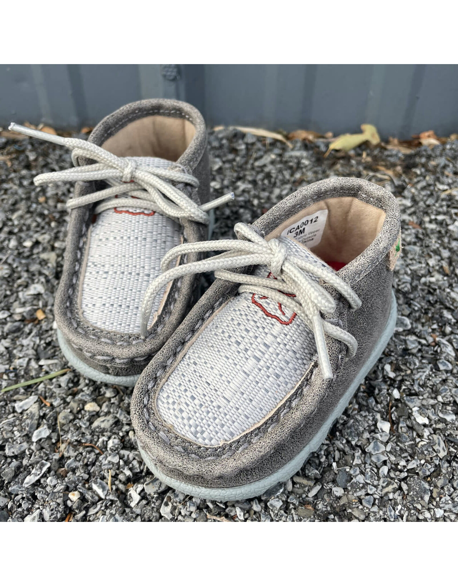 Twisted X Twisted X Toddler Mocs Grey/Light Grey ICA0012