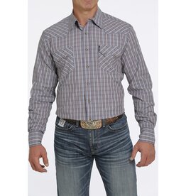 Cinch Men’s Blue Multi Striped  MTW1301058 Long Sleeve Shirt