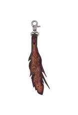 Circle Y Saddle Charm Floral Feather SC1005
