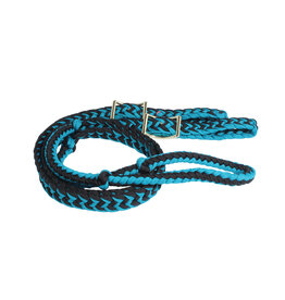 Pro Choice Professional's Choice Schutz Teal/Black Barrel Reins 7400-TEA/BLK