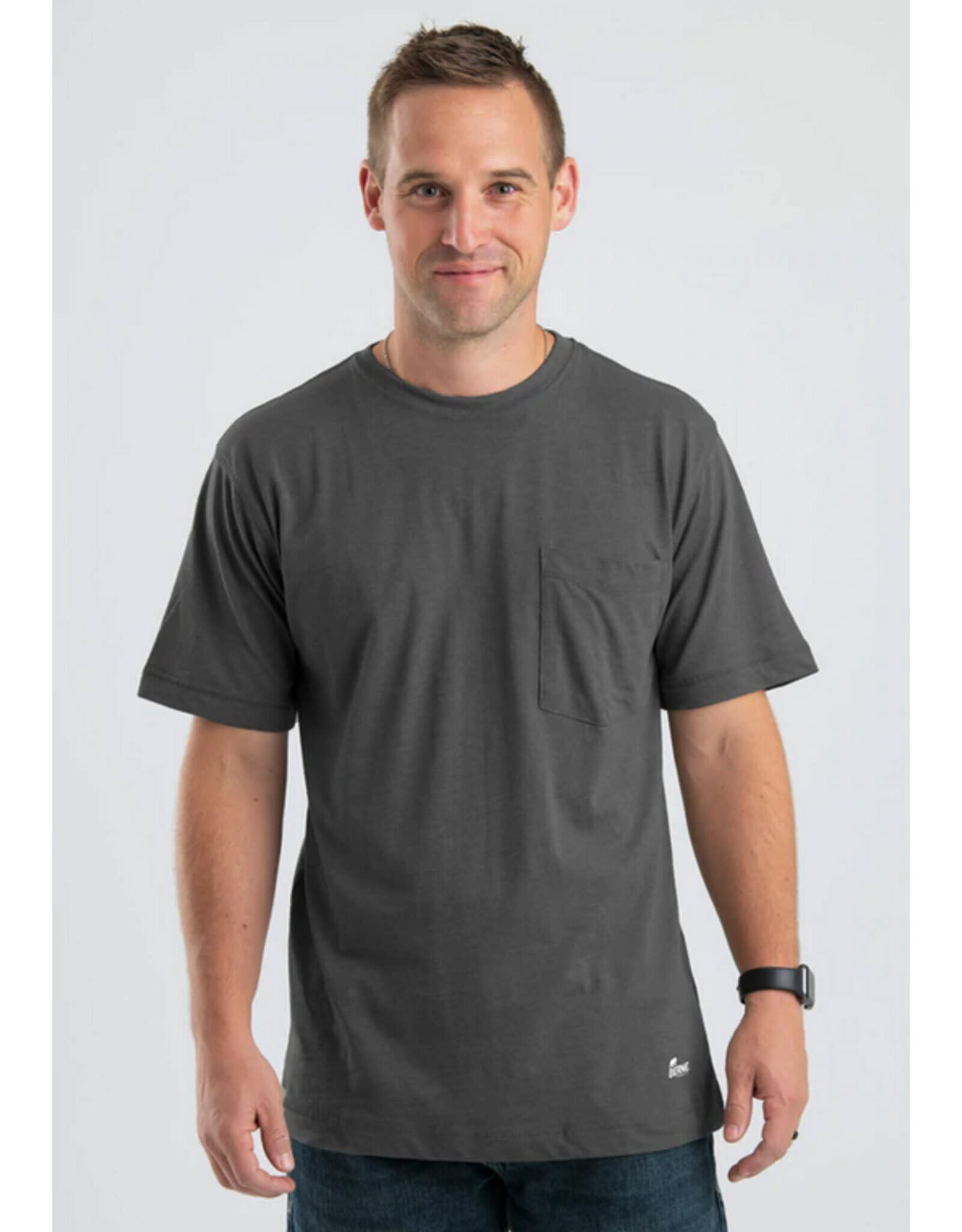 Berne Berne Mens BSM38SLA Slate Work T-Shirt