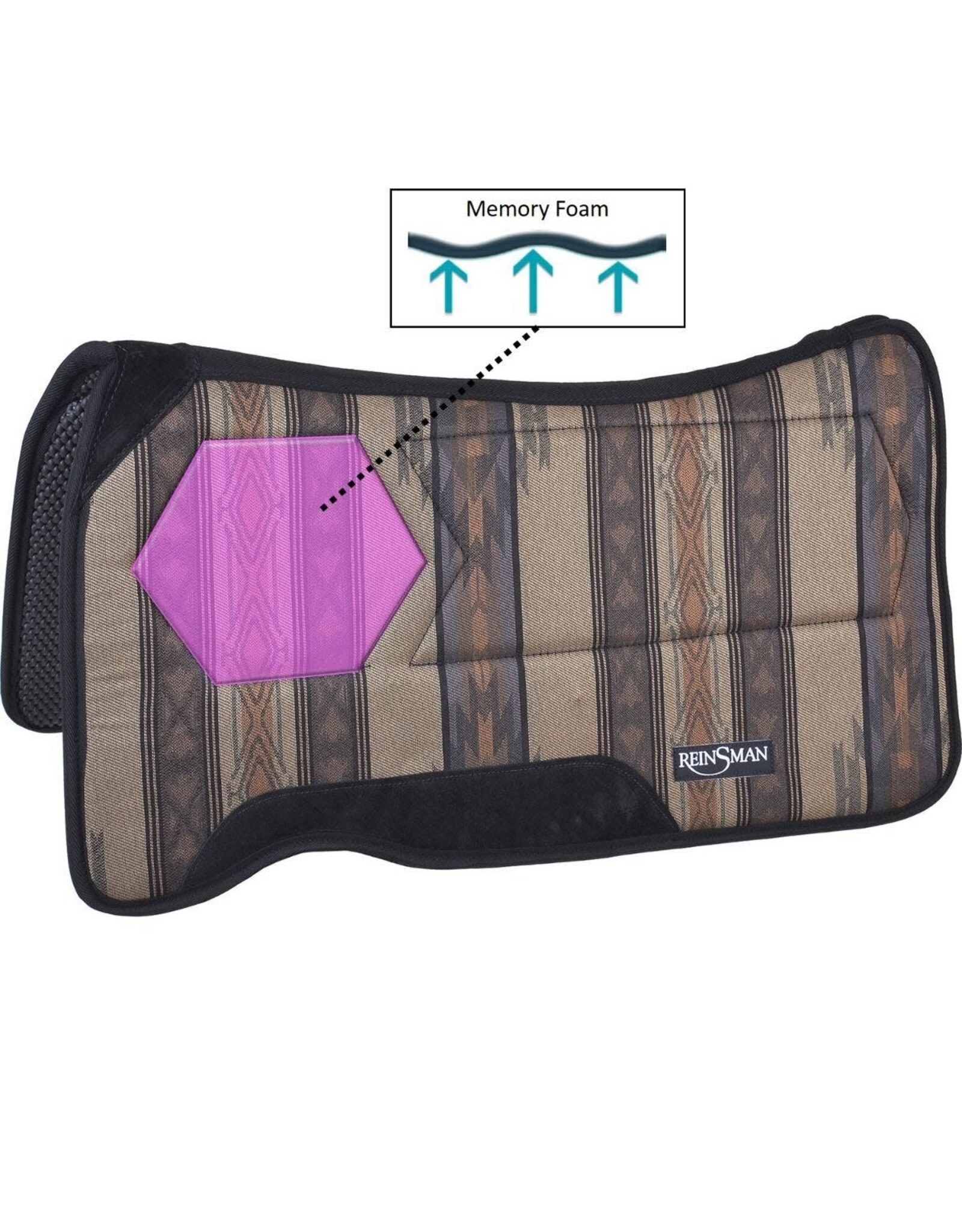 Reinsman  Max Pressure Relief Tacky Too 3/4" 32x32 Saddle Pad 31168T *WITHERMAKER*