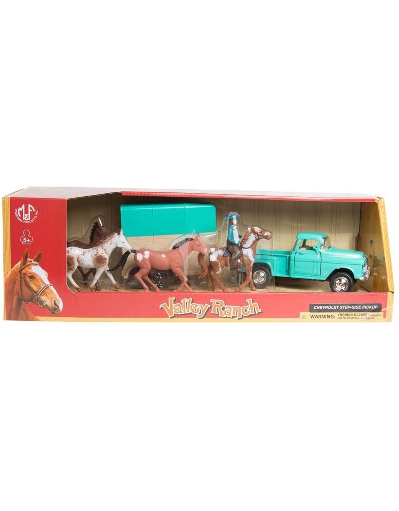 M&F M&F Valley Ranch Stepside 1955 Chevy Truck Playset 5100007