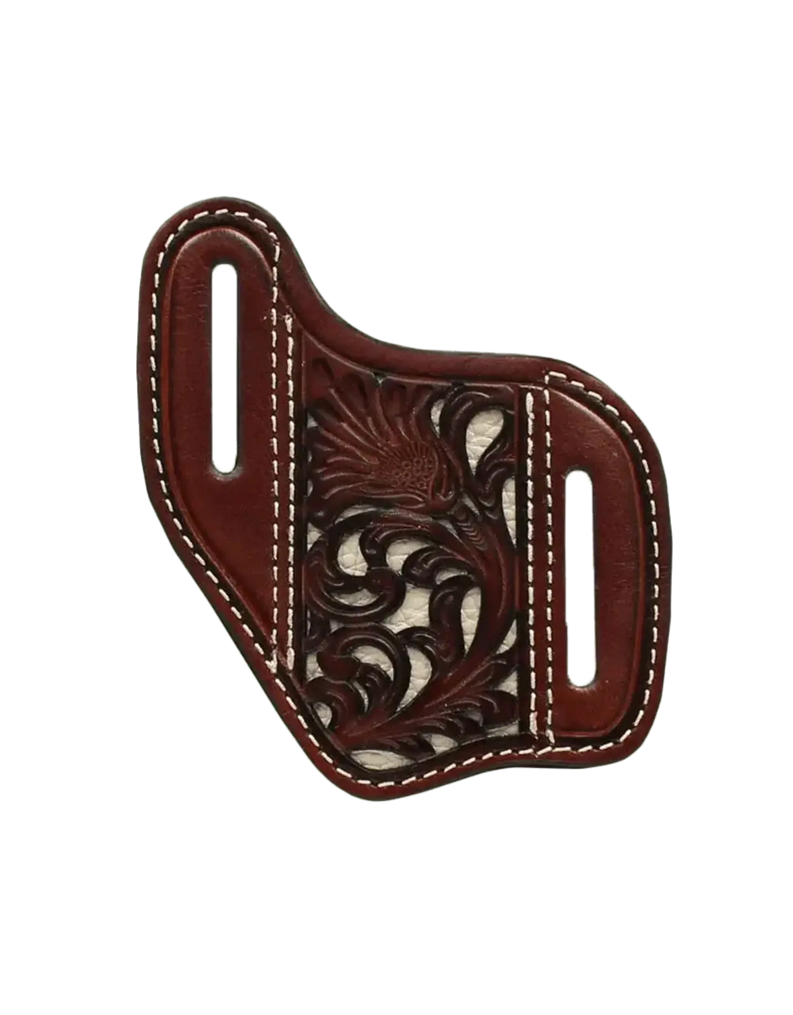 Nocona Nocona Tooled Leather Inlay Knife Sheath 1805012
