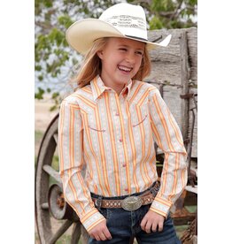 Cinch Girls Long Sleeve CTW3370015MUL Multi Pattern Shirt