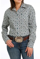 Cinch Ladies Long Sleeve MSW9164204CRE Western Multi Pattern Shirt