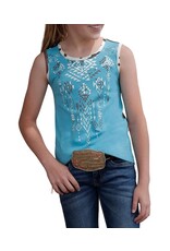 Cinch Cinch Kids Cowprint Tank Top CTK8790001 LTB