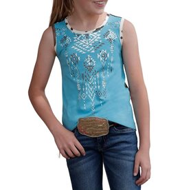 Cinch Cinch Kids Cowprint Tank Top CTK8790001 LTB