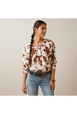 Ariat Ariat Ladies Relaxed Henley Paint 10046442 Blouse