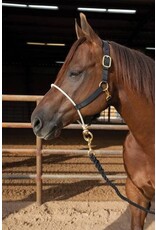 Professional's Choice Nylon Halter with Rope Nose NHRS-BLA