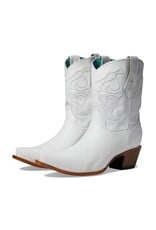 Corral Ladies White Embroidered Western Ankle Boots Z5071