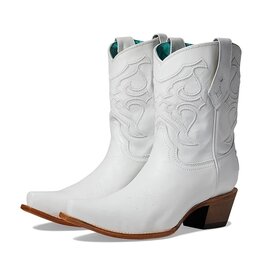 Corral Corral Ladies White Embroidered Western Ankle Boots Z5071