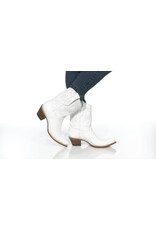 Corral Corral Ladies White Embroidered Western Ankle Boots Z5071