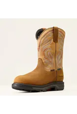 Ariat Men's Distressed Brown/Bravo Brown Workhog XT WaterProof Carbon Toe  10045435 Work Boots