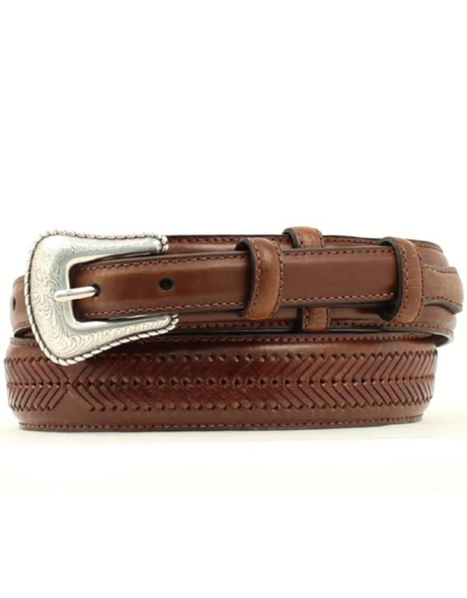 Nocona Nocona Top Hand Ranger Lace Brown Mens Belt N2476802