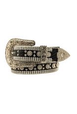 Angel Ranch Angel Ranch Ladies Black Bling Croc Belt DA1070