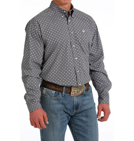Cinch Men’s Button Up Long Sleeve MTW1105604 NAV Western Shirt