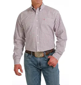 Cinch Men's MTW1105592 WHT Western Button Up Shirt