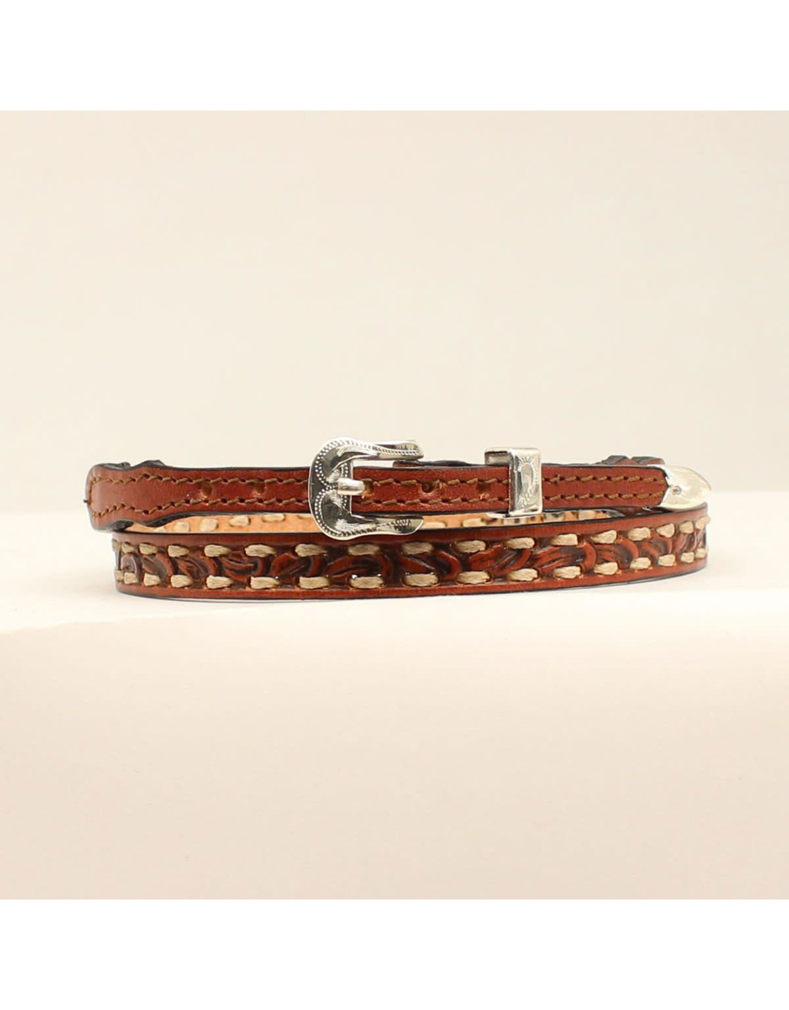 Double S Double S Cognac 0201508 Buckstitch Hatband